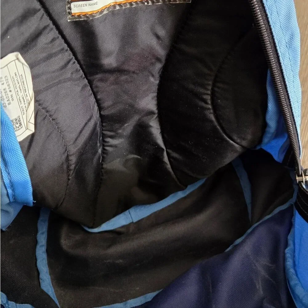 Vintage 90s Nike Backpack Mini Bag Blue Logo Sports Casual Roomy Y2K